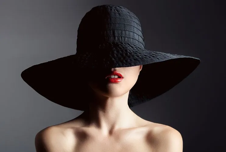 Woman with Large Hat